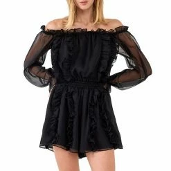 Endless Rose Off The Shoulder Ruffled Romper White 7 Endless Rose Off The Shoulder Ruffled Romper White -Endless Rose shop unnamed file 362