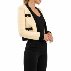 Endless Rose Ornamental Buttoned Contrast Cardigan -Endless Rose shop unnamed file 365