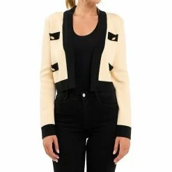 Endless Rose Ornamental Buttoned Contrast Cardigan -Endless Rose shop unnamed file 366