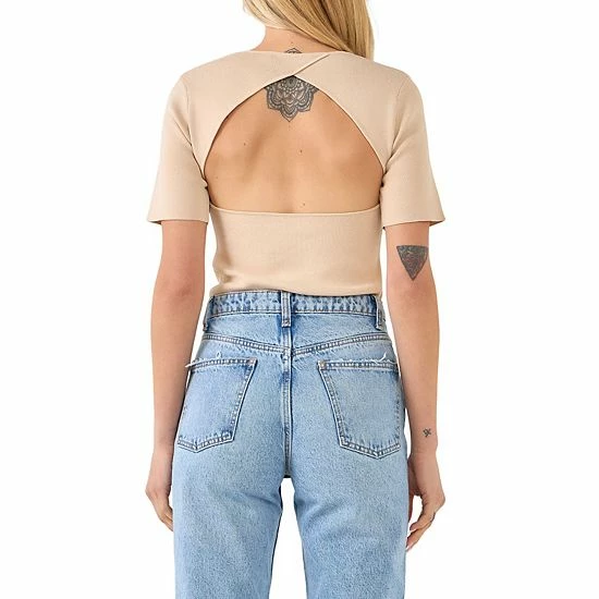 Endless Rose Back Cut-out Detail Knit Top Black Endless Rose Back Cut-out Detail Knit Top Black -Endless Rose shop unnamed file 368