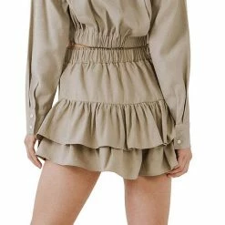 Endless Rose Shirred Skort -Endless Rose shop unnamed file 406