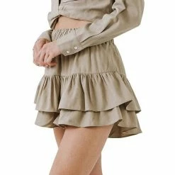 Endless Rose Shirred Skort -Endless Rose shop unnamed file 407