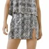 Endless Rose Front Slit Python Skirt