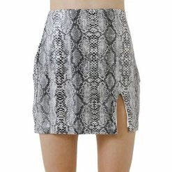 Endless Rose Front Slit Python Skirt -Endless Rose shop unnamed file 482