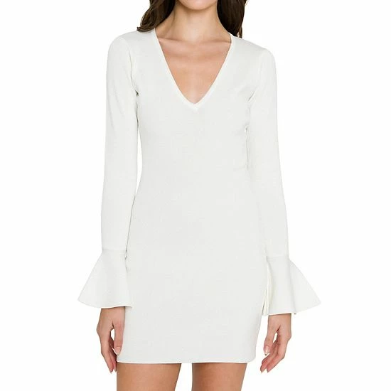 Endless Rose Bell Sleeve with Bodycon Knit Dress Endless Rose Bell Sleeve With Bodycon Knit Dress -Endless Rose shop unnamed file 494