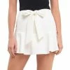 Endless Rose Flounce Mini Skort With Waist Tie White