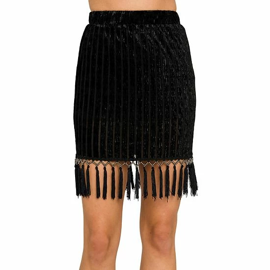 Endless Rose Tassel Trim Mini Skirt 6 Endless Rose Tassel Trim Mini Skirt - Image 4