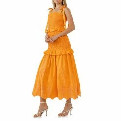 Endless Rose Sunset Eyelet Smocked Maxi 4 Endless Rose Sunset Eyelet Smocked Maxi -Endless Rose shop unnamed file 515