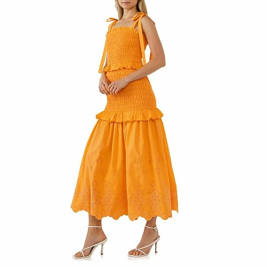 Endless Rose Sunset Eyelet Smocked Maxi Endless Rose Sunset Eyelet Smocked Maxi -Endless Rose shop unnamed file 515