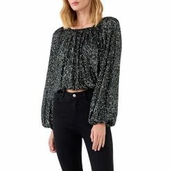 Endless Rose Sequins Blouson Top