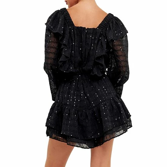 Endless Rose Sequins Ruffle Romper Endless Rose Sequins Ruffle Romper -Endless Rose shop unnamed file 549