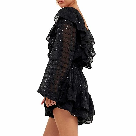 Endless Rose Sequins Ruffle Romper Endless Rose Sequins Ruffle Romper -Endless Rose shop unnamed file 550