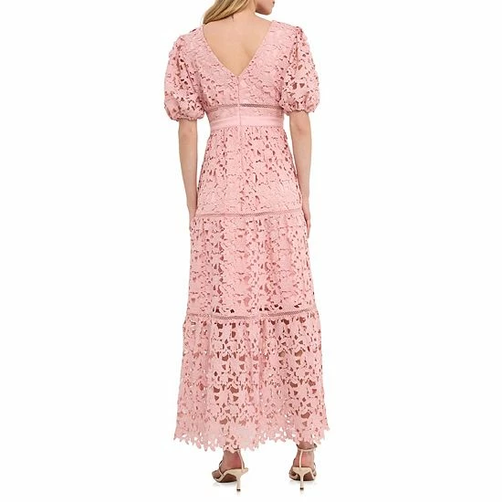 Endless Rose Puff Sleeves Lace Tiered Maxi Dress Endless Rose Puff Sleeves Lace Tiered Maxi Dress -Endless Rose shop unnamed file 573