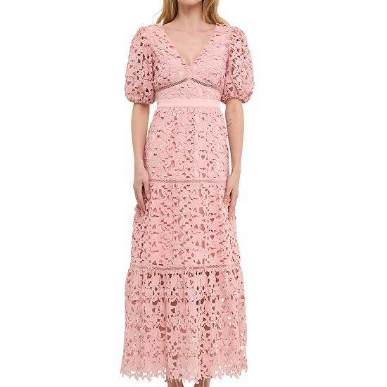 Endless Rose Puff Sleeves Lace Tiered Maxi Dress Endless Rose Puff Sleeves Lace Tiered Maxi Dress -Endless Rose shop unnamed file 575