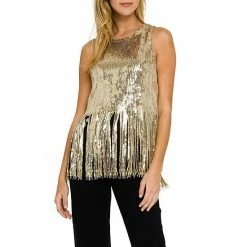 Endless Rose Sequin Fringe Top