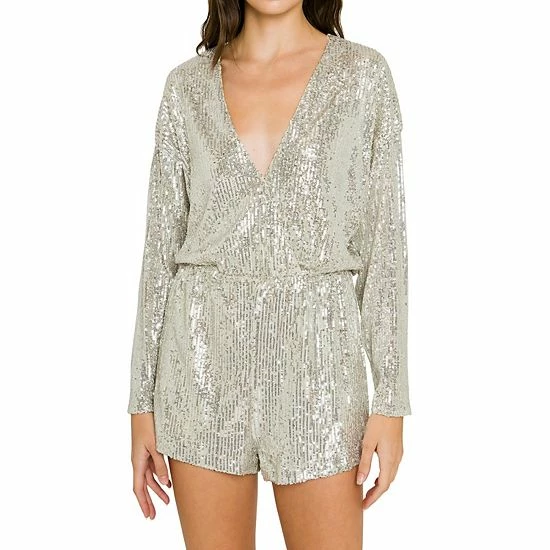 Endless Rose Sequin Wrap Romper 6 Endless Rose Sequin Wrap Romper - Image 4
