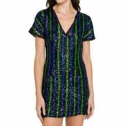 Endless Rose Striped Sequin Mini Dress -Endless Rose shop unnamed file 623