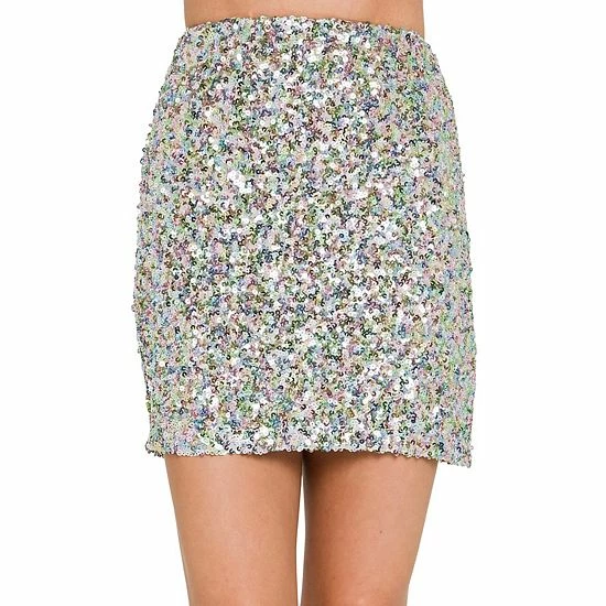 Endless Rose Multi Sequin Mini Skirt Endless Rose Multi Sequin Mini Skirt -Endless Rose shop unnamed file 631