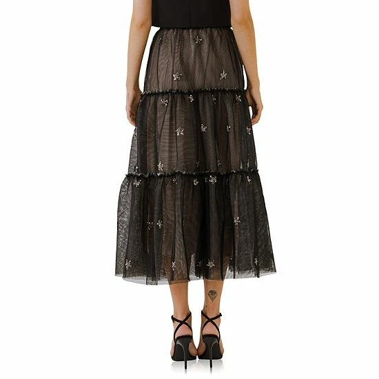 Endless Rose Star Sequins Mesh Layered Skirt Endless Rose Star Sequins Mesh Layered Skirt -Endless Rose shop unnamed file 633
