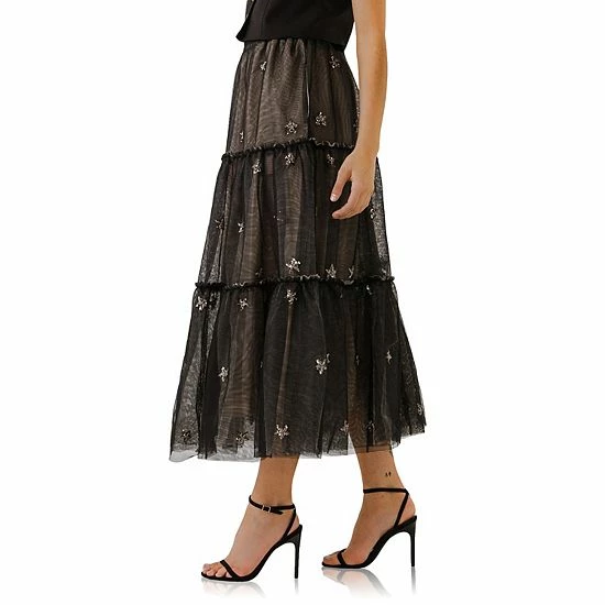 Endless Rose Star Sequins Mesh Layered Skirt Endless Rose Star Sequins Mesh Layered Skirt -Endless Rose shop unnamed file 634