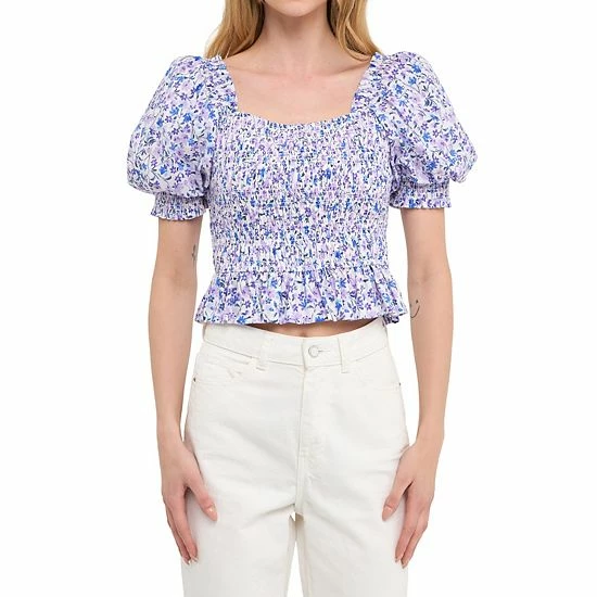 Endless Rose Floral Smocked Top Endless Rose Floral Smocked Top -Endless Rose shop unnamed file 671