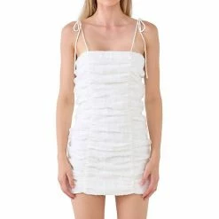 Endless Rose Shirred Mini Dress With Tie Straps 5 Endless Rose Shirred Mini Dress With Tie Straps -Endless Rose shop unnamed file 687