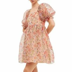 Endless Rose Floral Puff Mini Dress -Endless Rose shop unnamed file 690