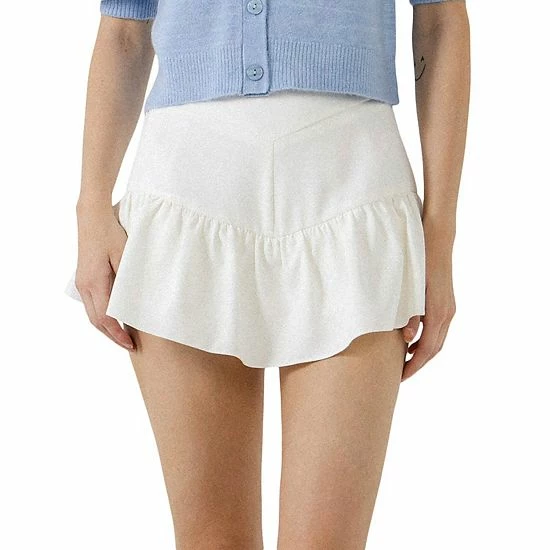 Endless Rose Ruffled Detail Skort 3 Endless Rose Ruffled Detail Skort