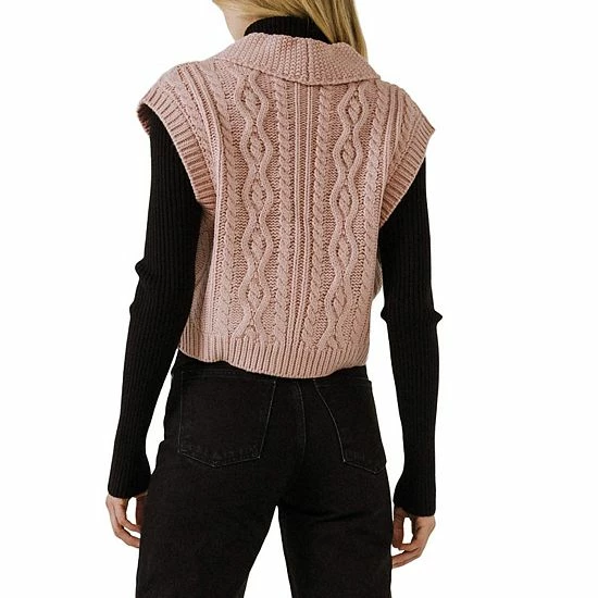 Endless Rose Cropped Sweater Vest - Image 2