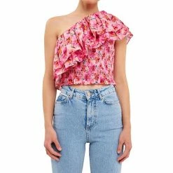 Endless Rose Floral One Shoulder Ruffle Smocked Top 9 Endless Rose Floral One Shoulder Ruffle Smocked Top -Endless Rose shop unnamed file 776