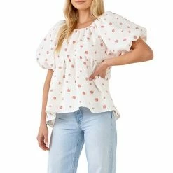 Endless Rose Floral Jacquard Tie Flounce Blouse 8 Endless Rose Floral Jacquard Tie Flounce Blouse -Endless Rose shop unnamed file 779