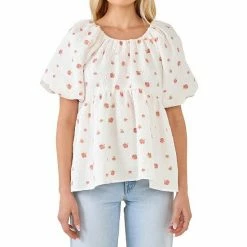 Endless Rose Floral Jacquard Tie Flounce Blouse 9 Endless Rose Floral Jacquard Tie Flounce Blouse -Endless Rose shop unnamed file 780