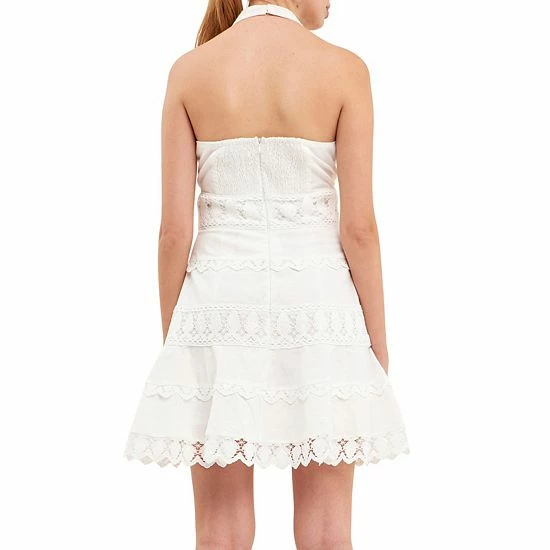 Endless Rose Halter Neck Lace Trim Dress White Endless Rose Halter Neck Lace Trim Dress White -Endless Rose shop unnamed file 794