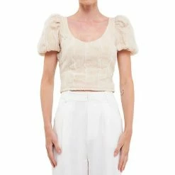 Endless Rose Stretch Texture Top -Endless Rose shop unnamed file 801