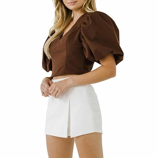 Endless Rose Exaggerated Sleeve Crop Top Endless Rose Exaggerated Sleeve Crop Top -Endless Rose shop unnamed file 804