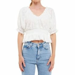 Endless Rose Floral Embroidered Smocked Off Shoulder Top 5 Endless Rose Floral Embroidered Smocked Off Shoulder Top -Endless Rose shop unnamed file 809