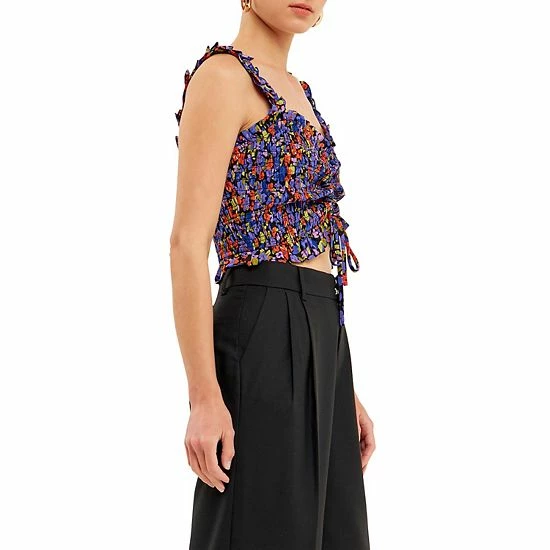 Endless Rose Floral Print Smocked Top 5 Endless Rose Floral Print Smocked Top - Image 3
