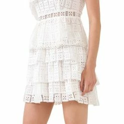 Endless Rose Pocket Lace Tiered Mini Skirt -Endless Rose shop unnamed file 841
