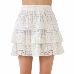 Endless Rose Pocket Lace Tiered Mini Skirt -Endless Rose shop unnamed file 842