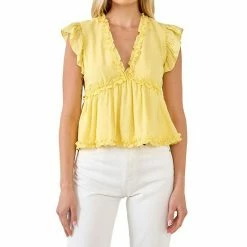 Endless Rose Ruffle Detail Top -Endless Rose shop unnamed file 851