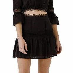 Endless Rose Yoke Flared Mini Skirt