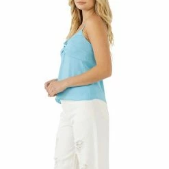 Endless Rose Satin Effect Knotted Top -Endless Rose shop unnamed file 884