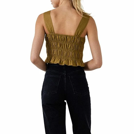 Endless Rose Smocked Ruffle Top Olive Endless Rose Smocked Ruffle Top Olive -Endless Rose shop unnamed file 909