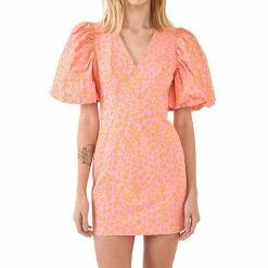 Endless Rose Leopard Printed Mini Dress With Puff Sleeves -Endless Rose shop unnamed file 933
