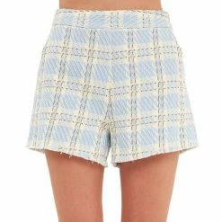 Endless Rose Tweed Short With Frayed Hem -Endless Rose shop unnamed file 937