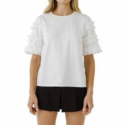 Endless Rose Ruffled Sleeve T-Shirt -Endless Rose shop unnamed file 941