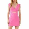 Endless Rose V-neckline Cut-out Detail Mini Dress