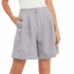 Endless Rose Pleated Tailored Shorts