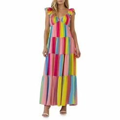 Endless Rose Ombre Stripe Maxi Dress