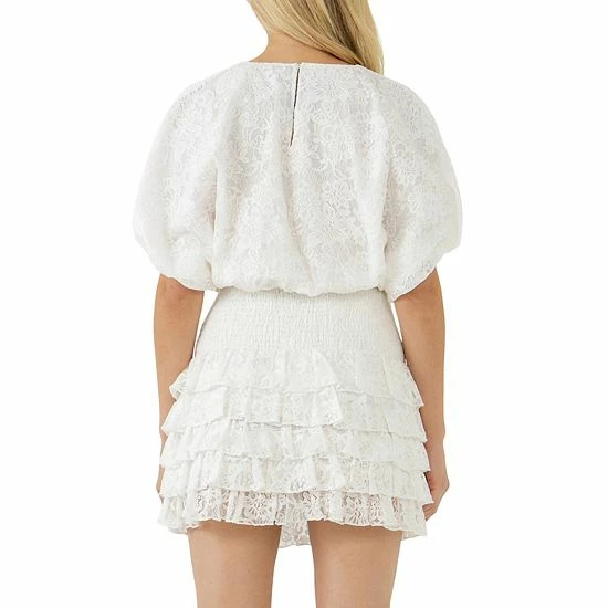 Endless Rose Laced Bubble Cropped Blouse Endless Rose Laced Bubble Cropped Blouse -Endless Rose shop unnamed file 986